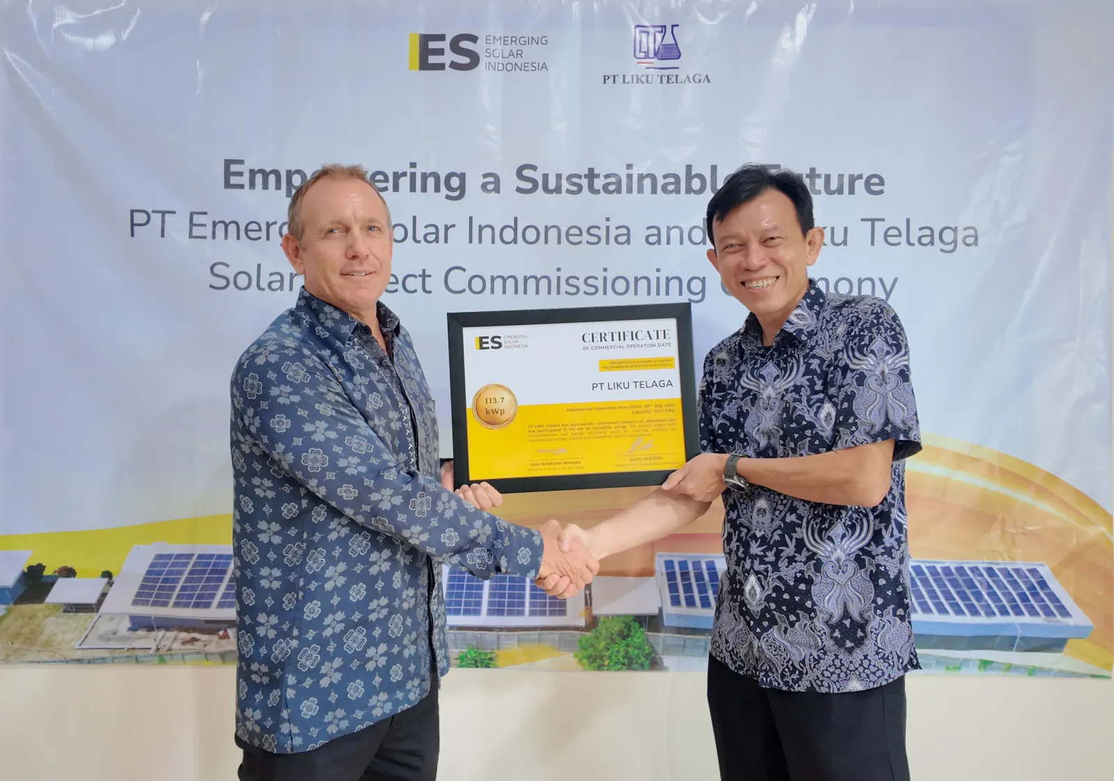 Illustration for Liku Telaga Gandeng ESI, Perkuat Transisi Energi Bersih Jawa Tim